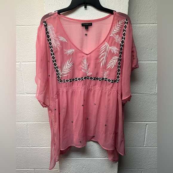 Calvin Klein Tops - Lane Bryant Pink Sheer Women's Top